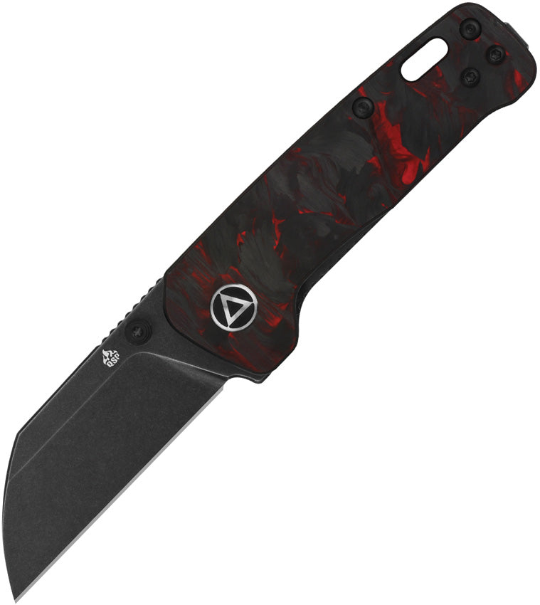 QS130XSE2 QSP Mini Penguin Linerlock Red CF