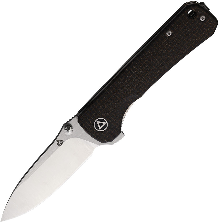 QS131G QSP Hawk Linerlock Brown Micarta