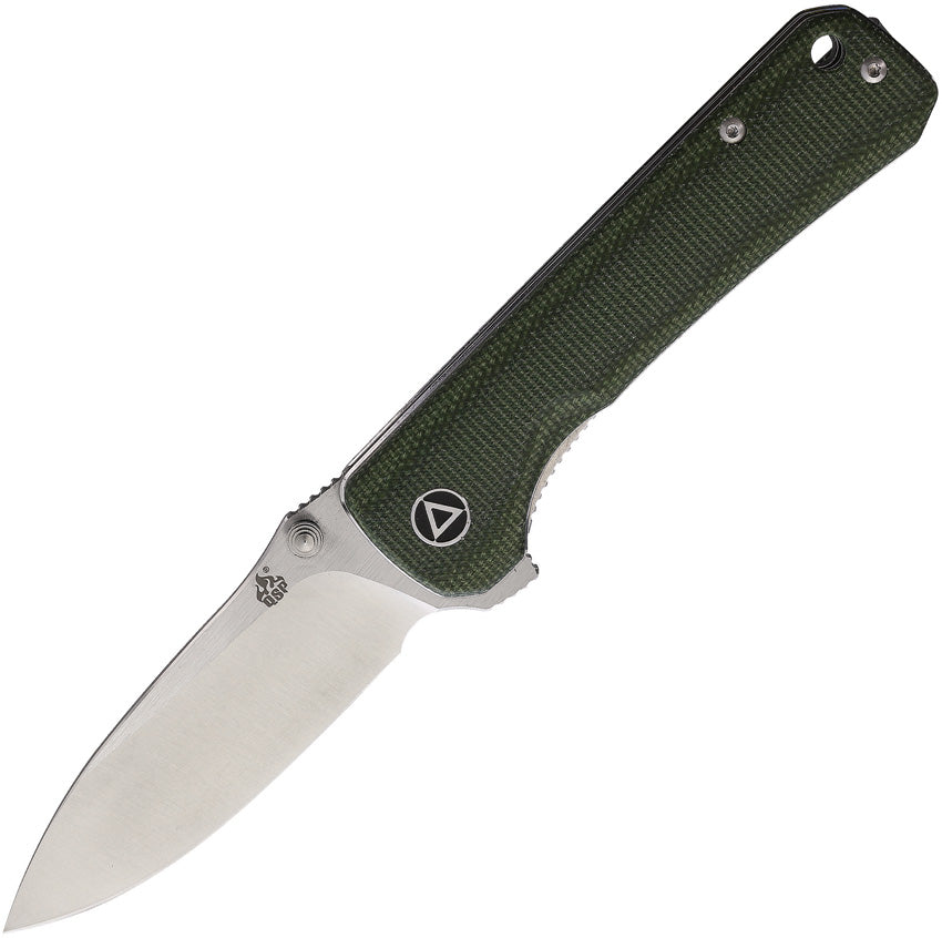 QS131H QSP Hawk Linerlock Green Micarta