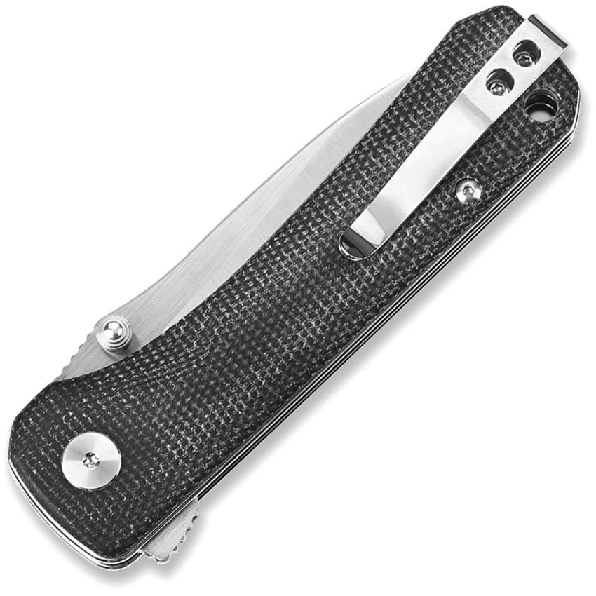 QS131J QSP Hawk Linerlock Black Micarta