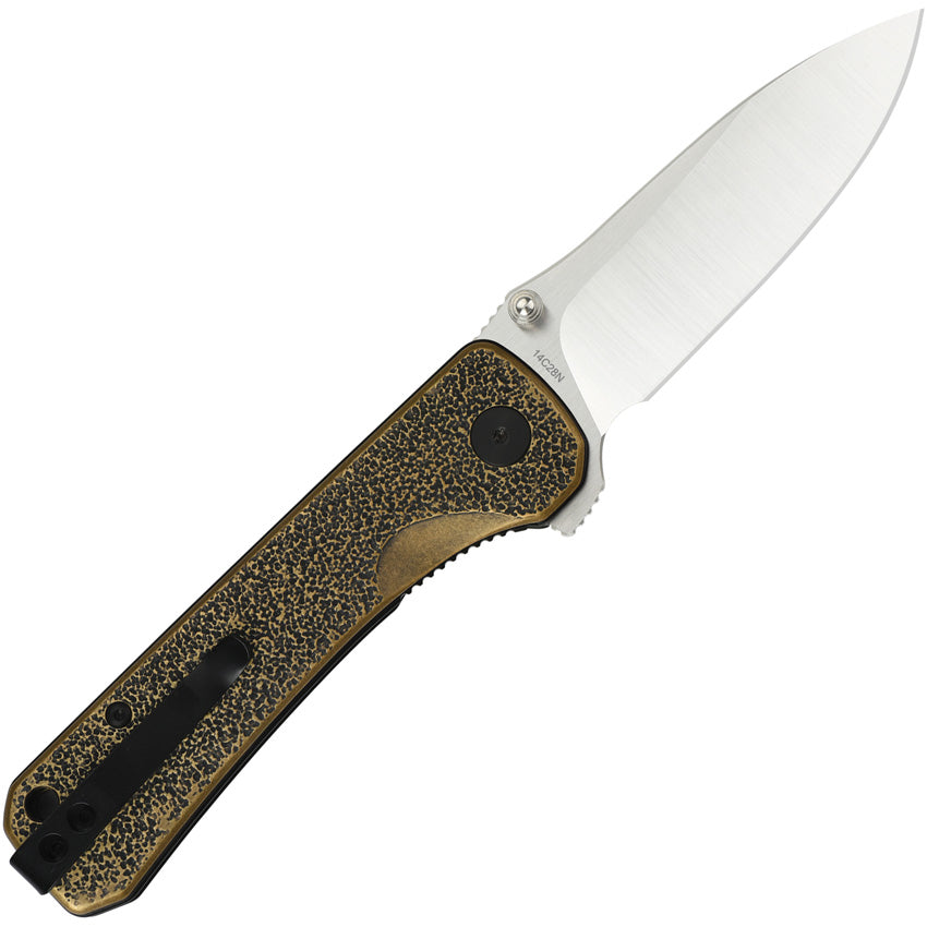 QS131K QSP Hawk Linerlock Brass