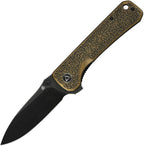 QS131L QSP Hawk Linerlock Brass Black