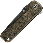 QS131L QSP Hawk Linerlock Brass Black