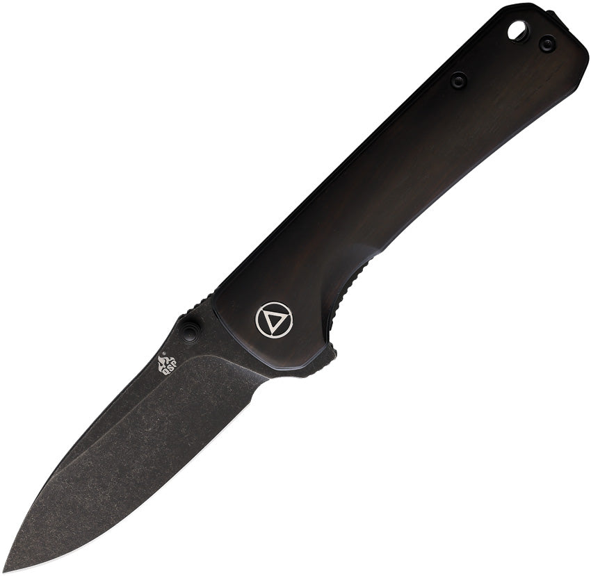 QS131P2 QSP Hawk Linerlock Ebony Black