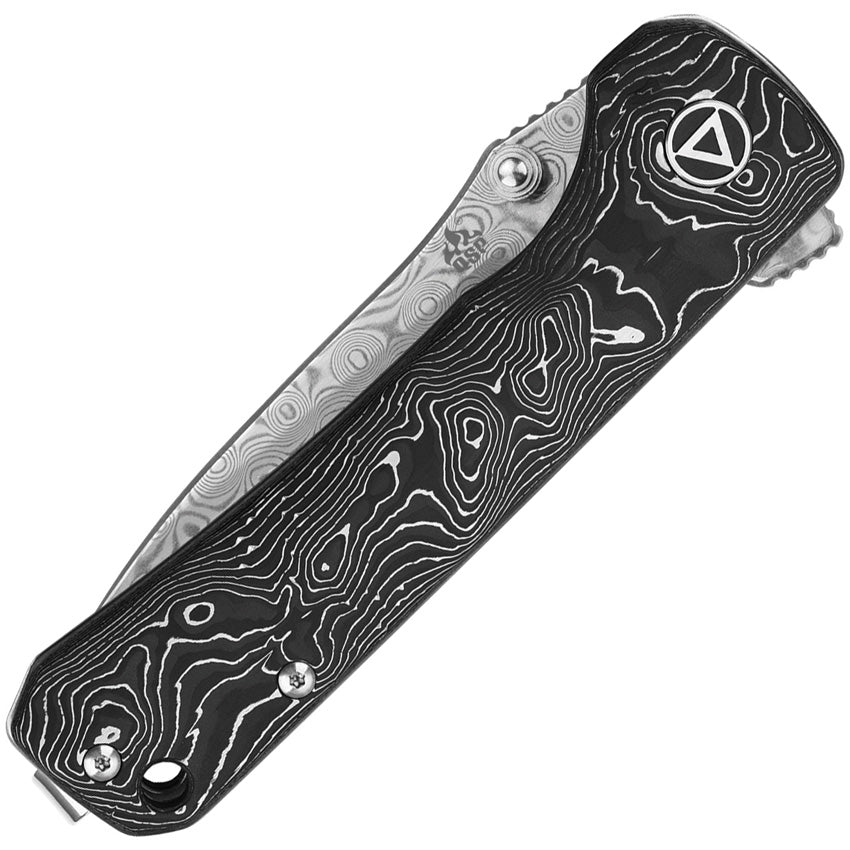QS131Q Hawk Linerlock Al Foil CF