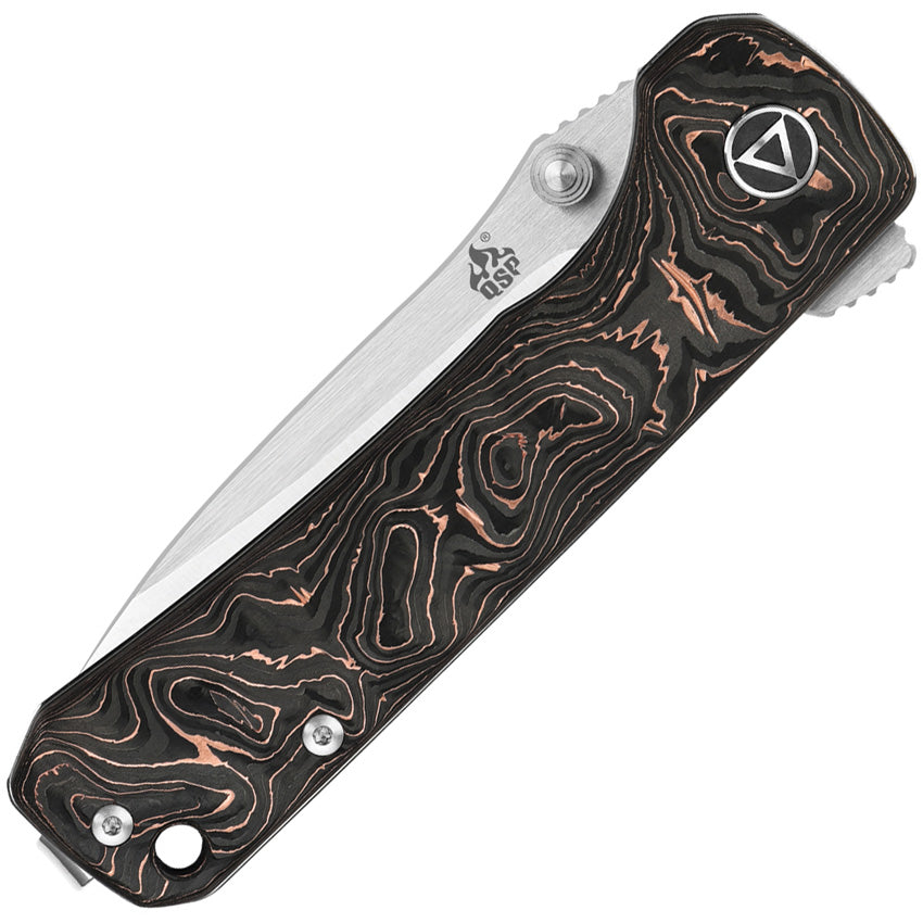 QS131T QSP Hawk Linerlock Copper Foil CF