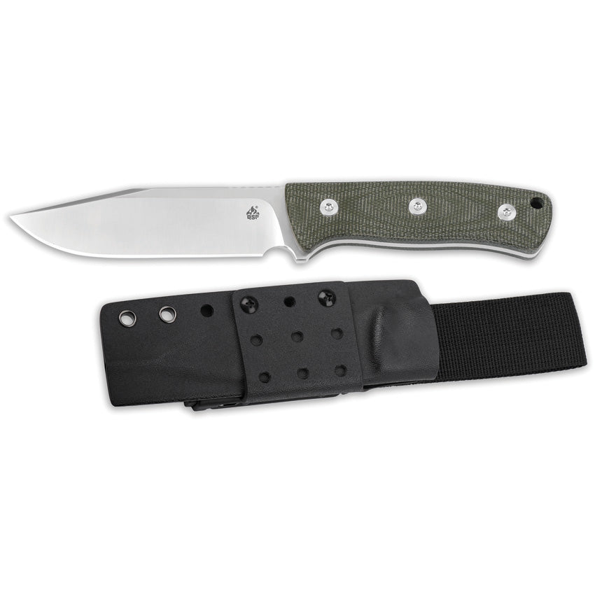 QS134C Bison Fixed Blade Green