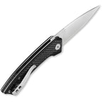 QS135A Leopard Linerlock CF