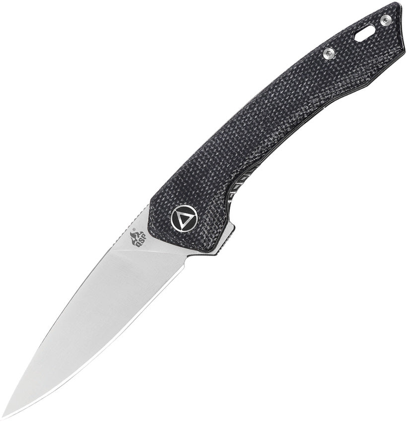 QS135B QSP Leopard Linerlock Black