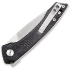 QS135B QSP Leopard Linerlock Black