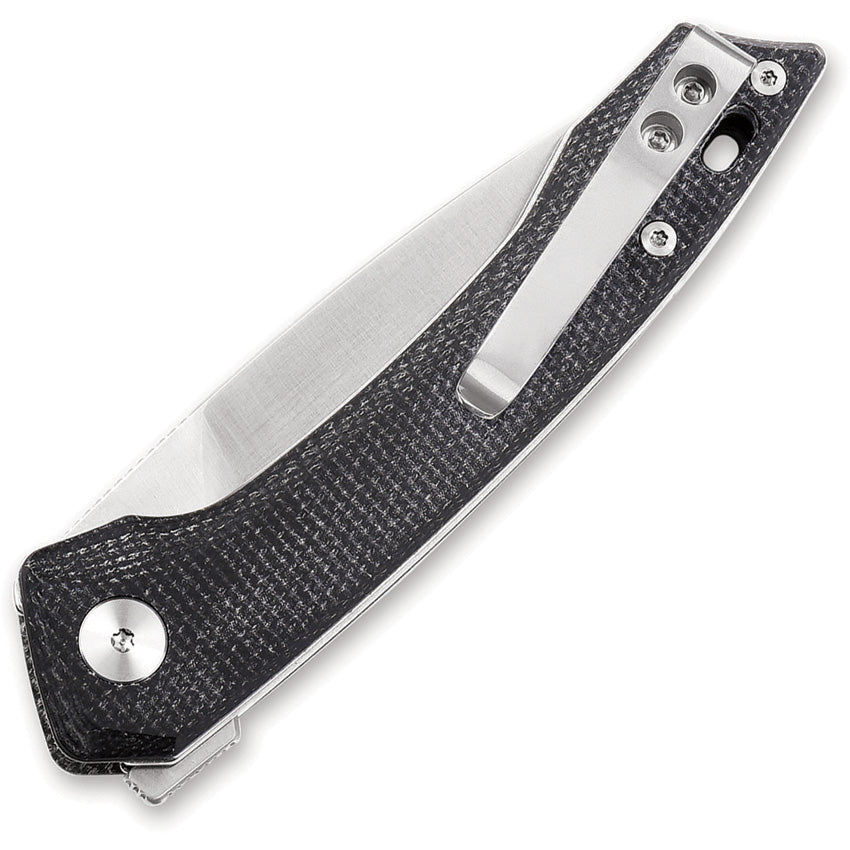 QS135B QSP Leopard Linerlock Black