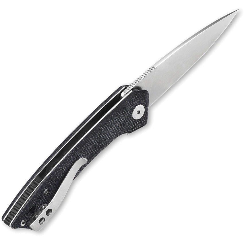 QS135B QSP Leopard Linerlock Black