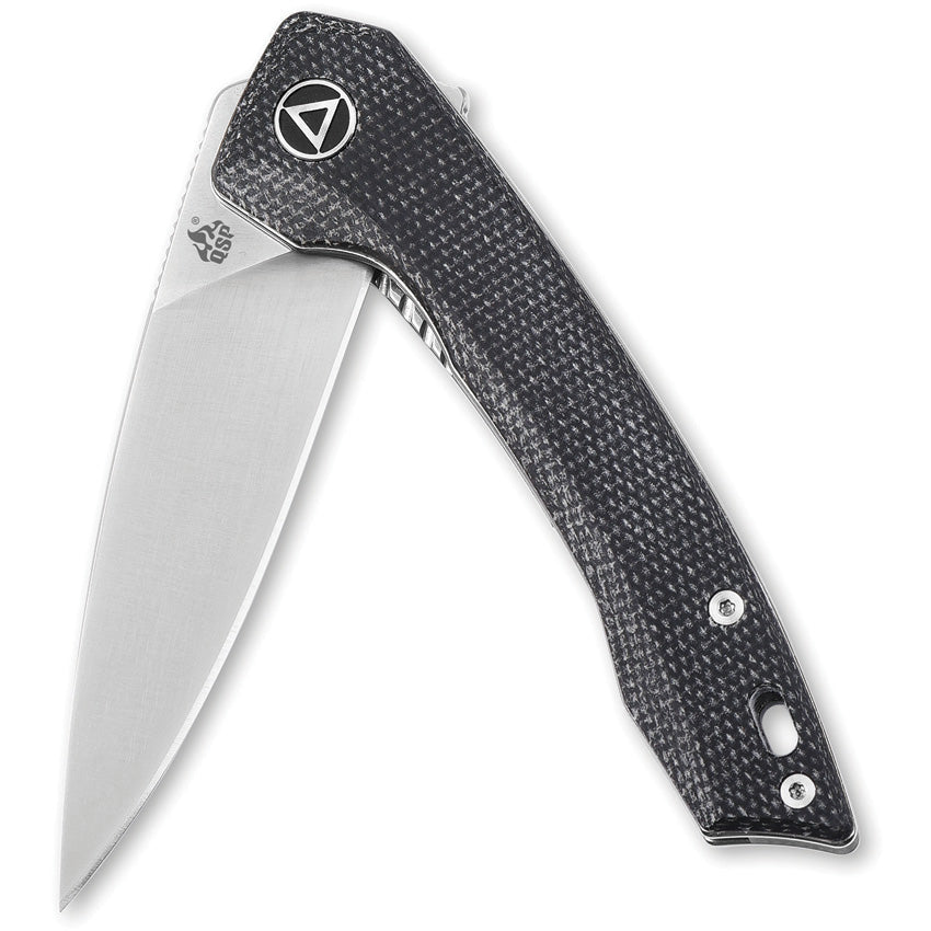 QS135B QSP Leopard Linerlock Black