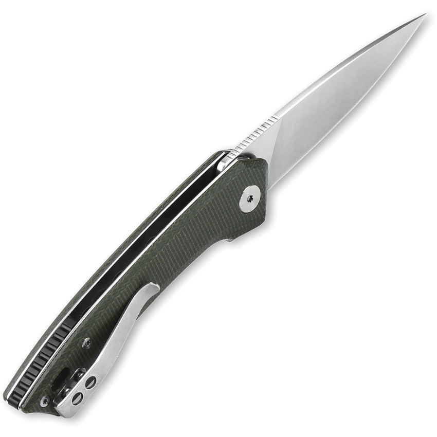 QS135C QSP Leopard Linerlock Green