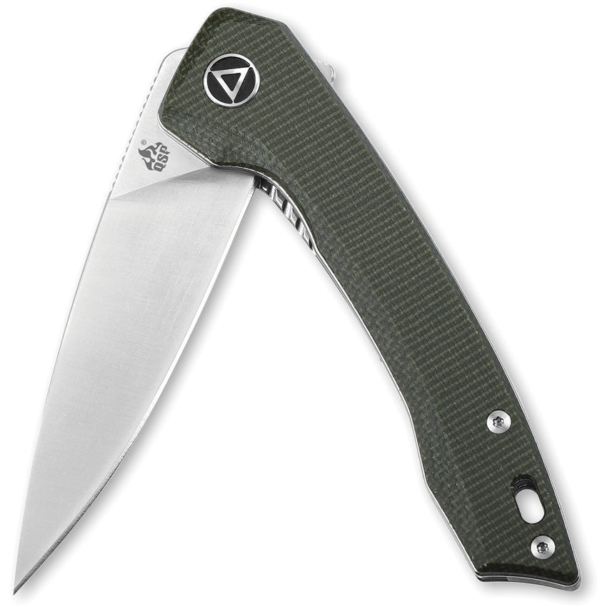 QS135C QSP Leopard Linerlock Green
