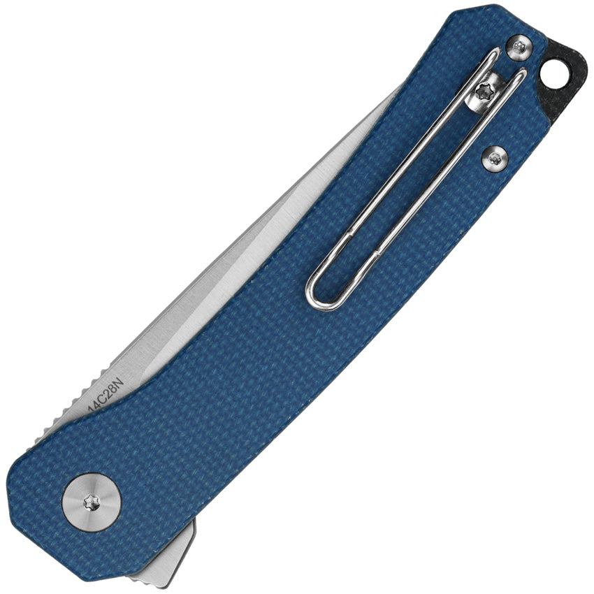 QS139B QSP Osprey Linerlock Blue Micarta