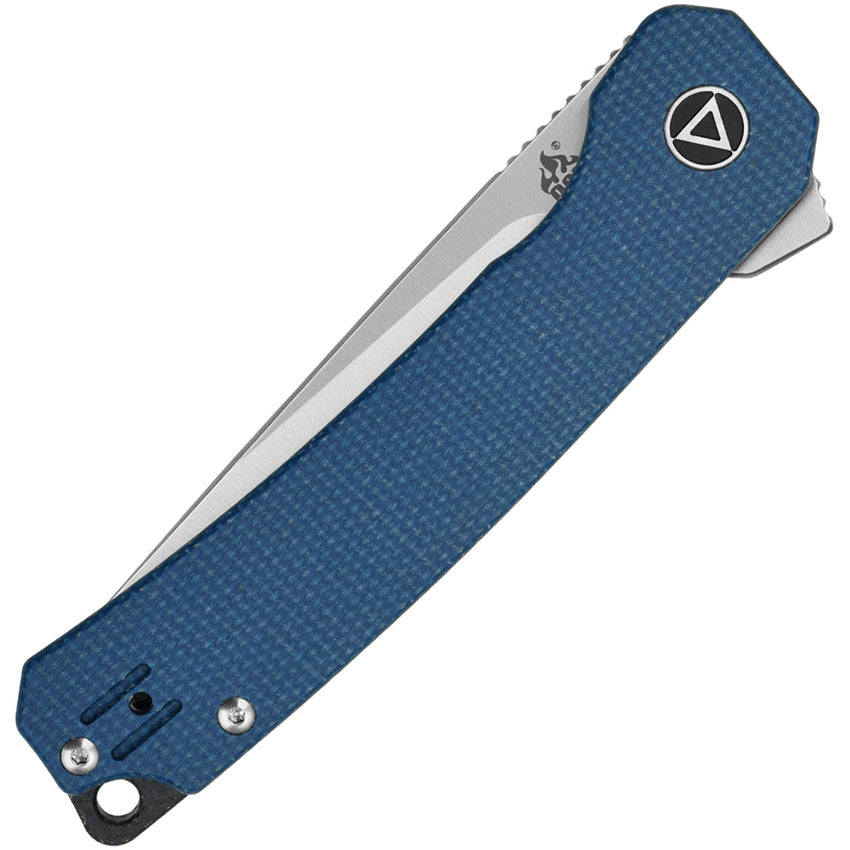 QS139B QSP Osprey Linerlock Blue Micarta
