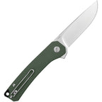 QS139C Osprey Linerlock Green Micarta