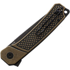 QS139D2 QSP Osprey Linerlock Brass Black