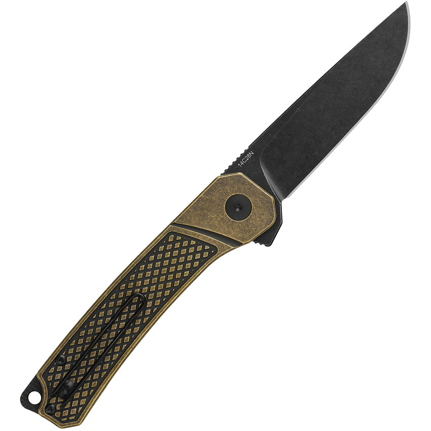 QS139D2 QSP Osprey Linerlock Brass Black