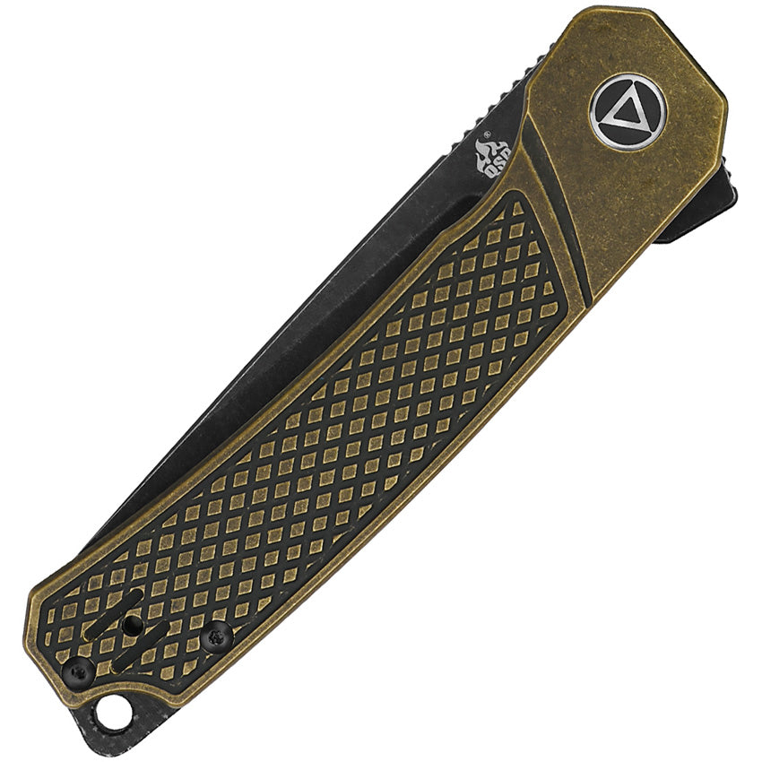 QS139D2 QSP Osprey Linerlock Brass Black