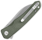 QS140E1 QSP Otter Linerlock Green Micarta
