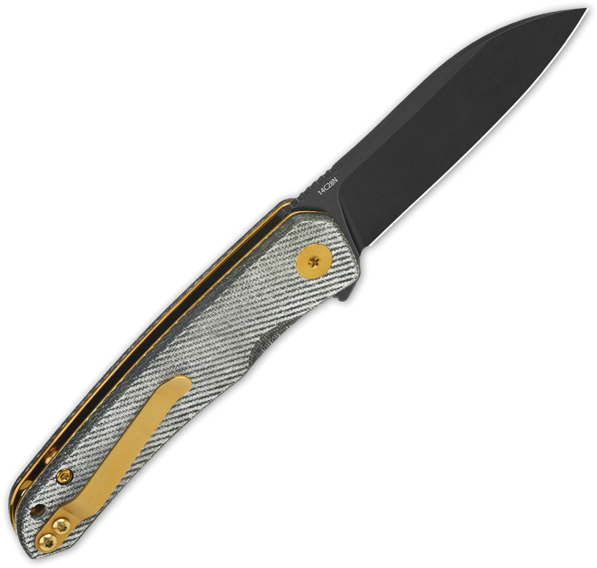 QS140F2 QSP Otter Linerlock Denim Micarta