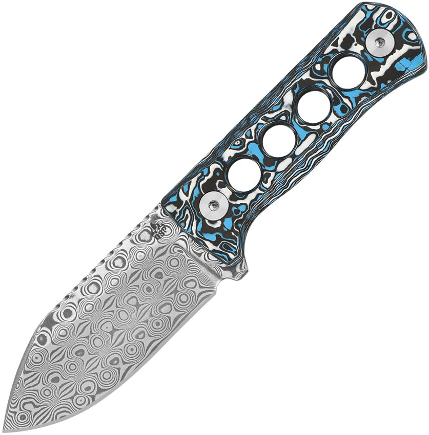 QS141I QSP Canary Neck Knife Damascus