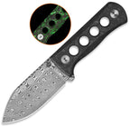 QS141M QSP Canary Neck Knife Grn GITD