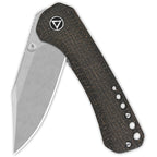 QS145A1 QSP Kestrel Linerlock Brown Mic
