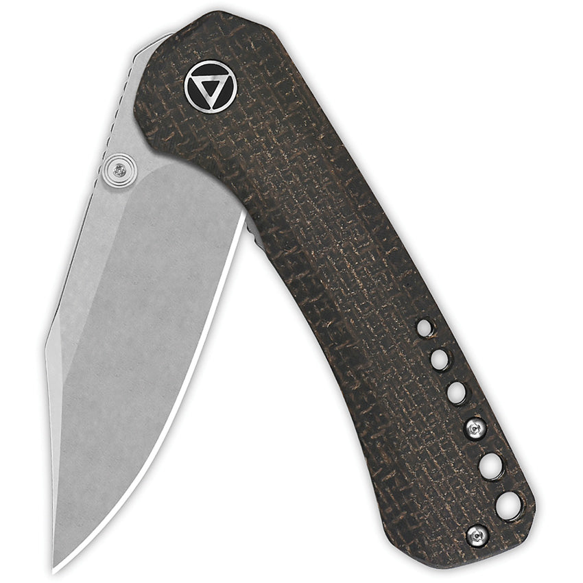 QS145A1 QSP Kestrel Linerlock Brown Mic
