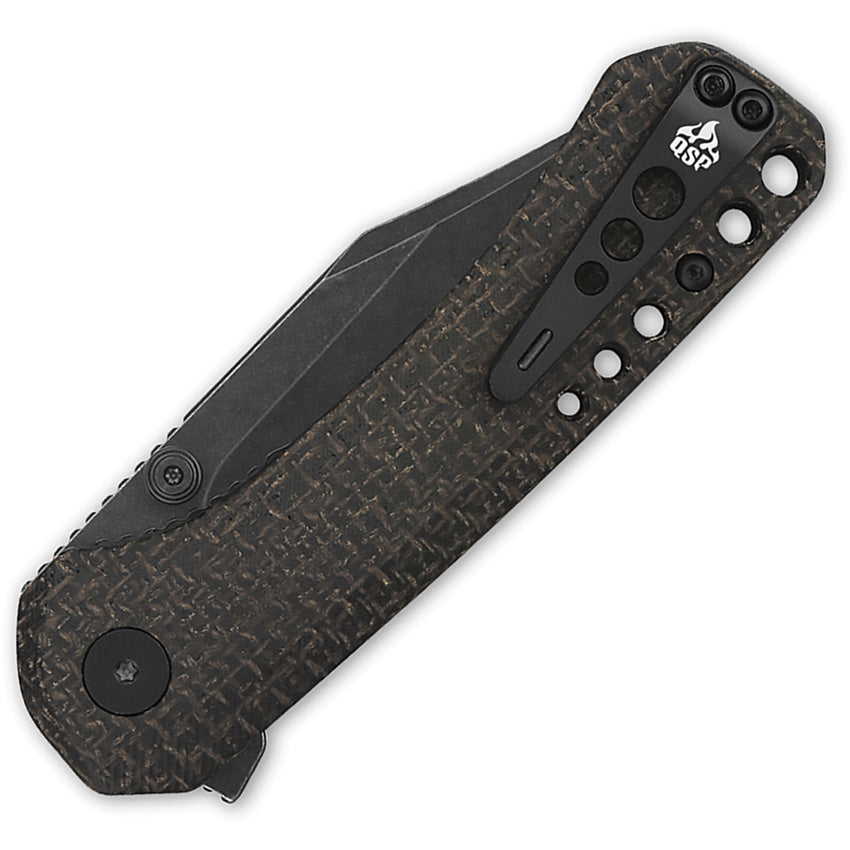 QS145A2 QSP Kestrel Linerlock Brown Mic