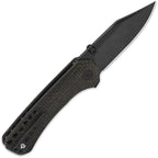 QS145A2 QSP Kestrel Linerlock Brown Mic