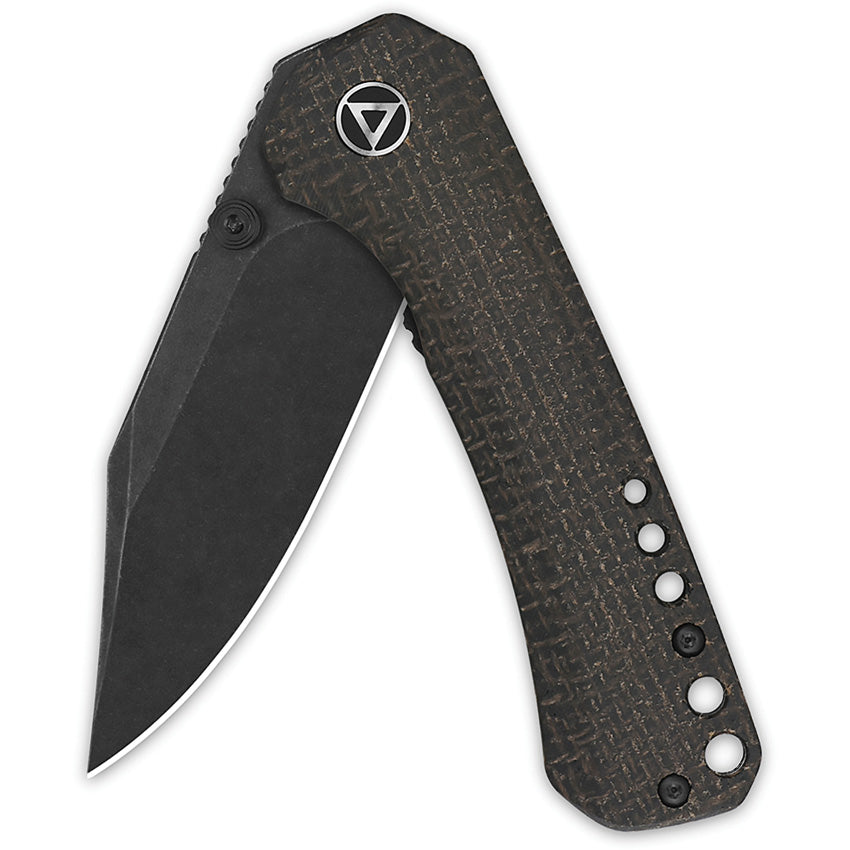 QS145A2 QSP Kestrel Linerlock Brown Mic