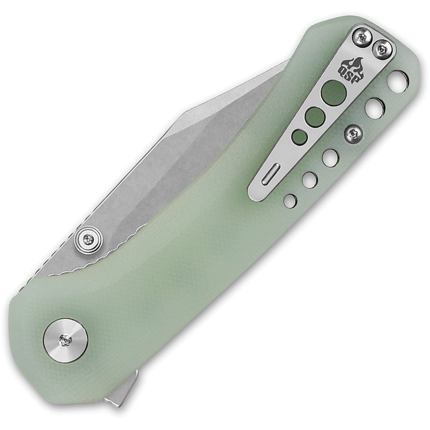 QS145B1 QSP Kestrel Linerlock Jade G10