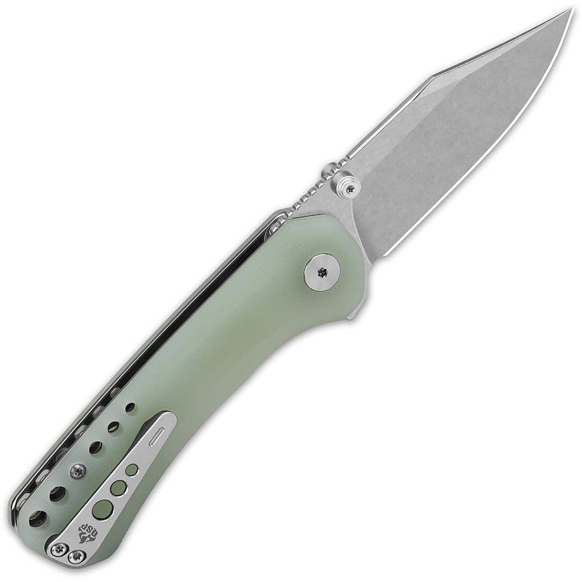 QS145B1 QSP Kestrel Linerlock Jade G10