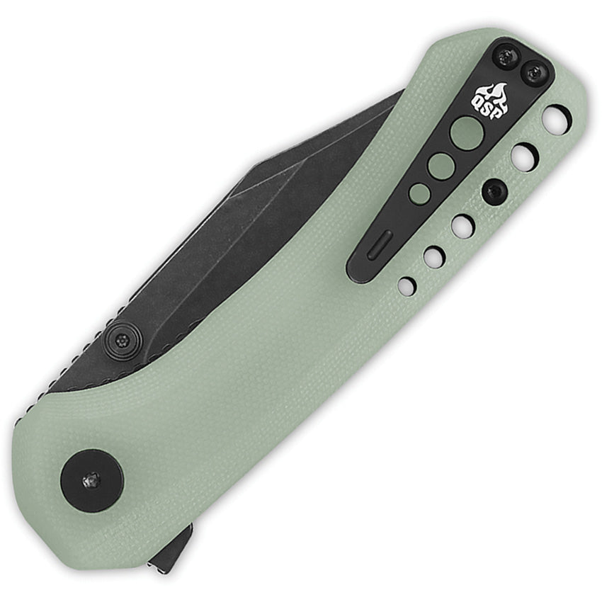QS145B2 QSP Kestrel Linerlock Jade G10