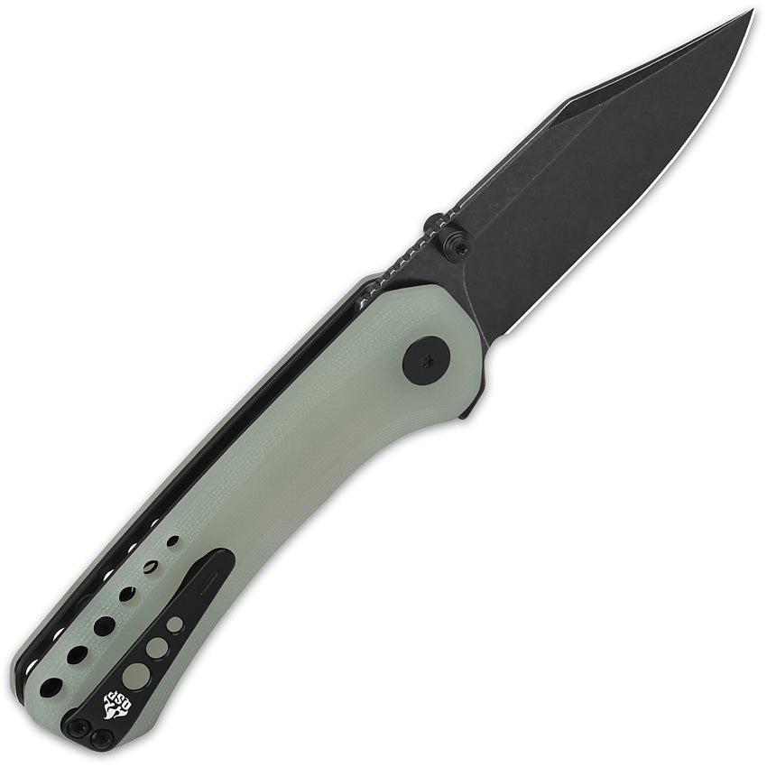 QS145B2 QSP Kestrel Linerlock Jade G10