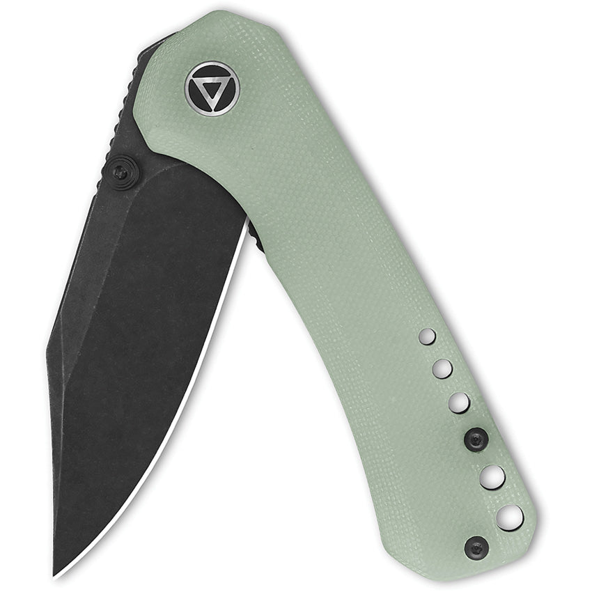 QS145B2 QSP Kestrel Linerlock Jade G10