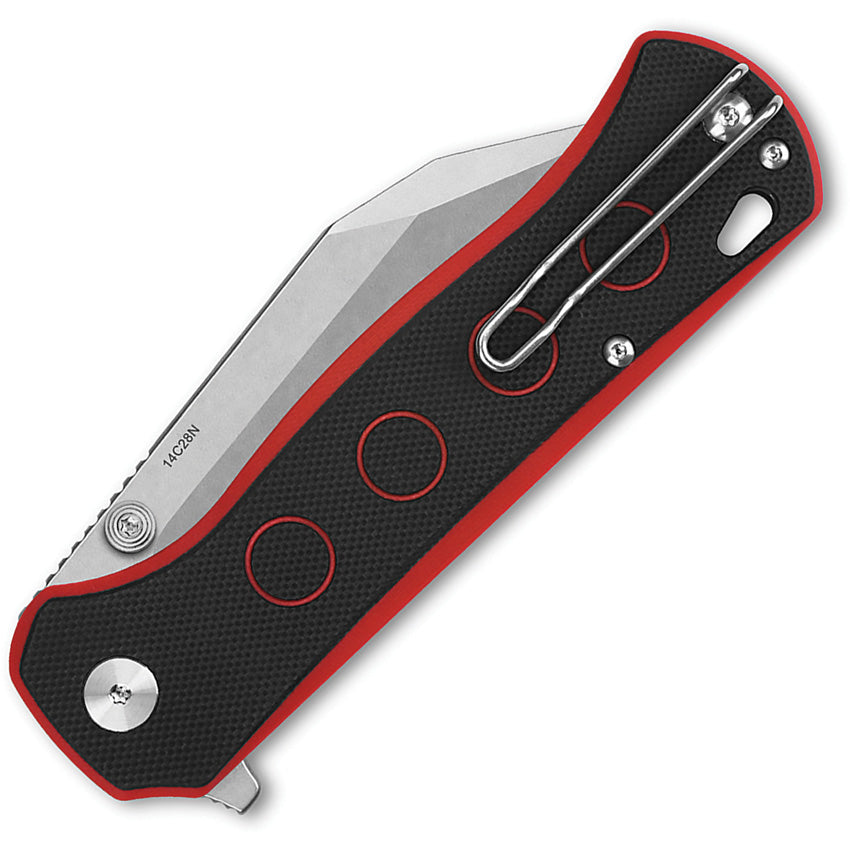 QS149A1 QSP Swordfish Button Lock Blk/Rd