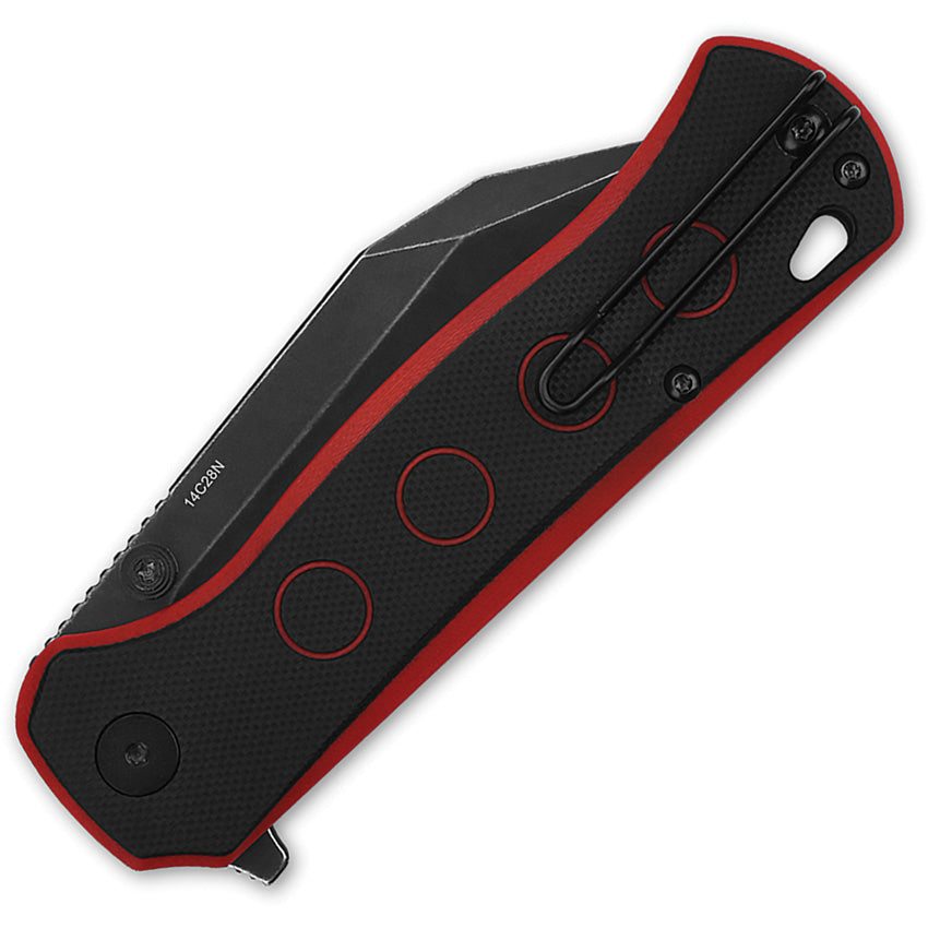QS149A2 QSP Swordfish Button Lock Blk/Rd