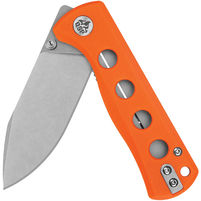 QS150B1 QSP Canary Linerlock Orange G10