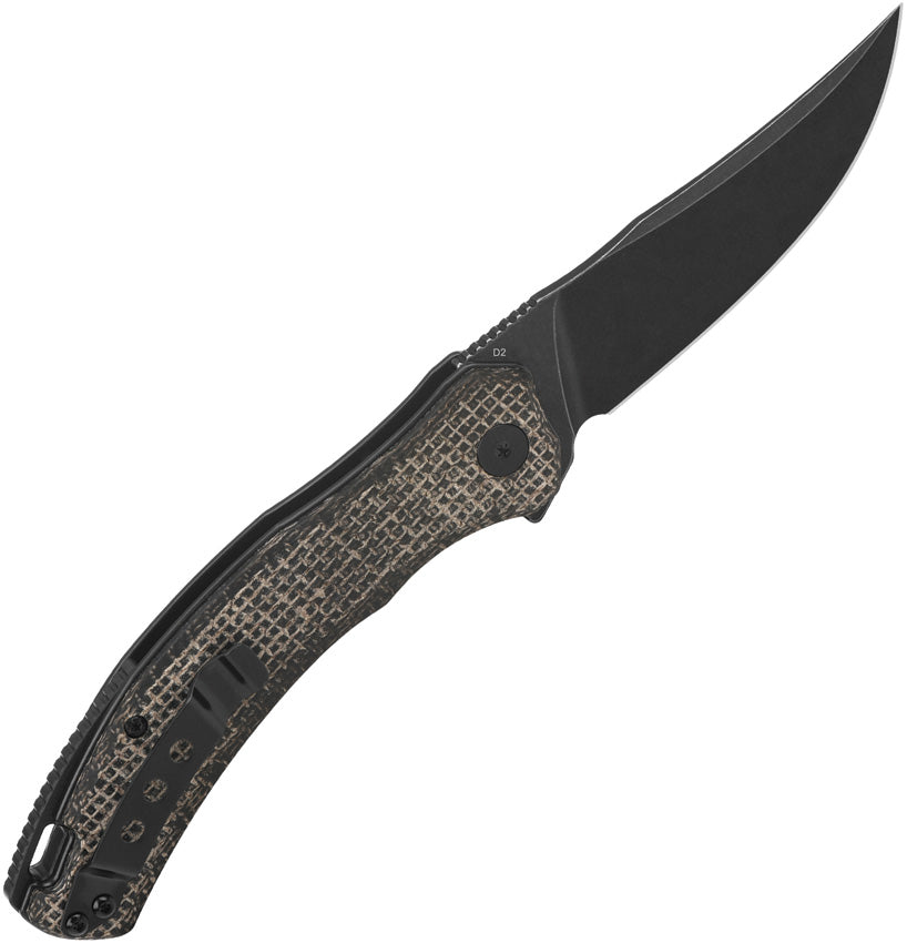 QS151B2 QSP Walrus Linerlock Burlap Blk