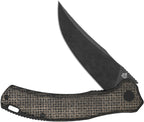 QS151B2 QSP Walrus Linerlock Burlap Blk