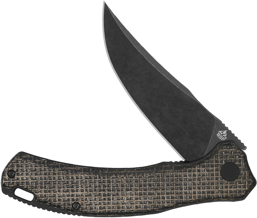 QS151B2 QSP Walrus Linerlock Burlap Blk