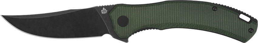 QS151C2 QSP Walrus Linerlock Black Green