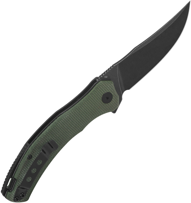 QS151C2 QSP Walrus Linerlock Black Green