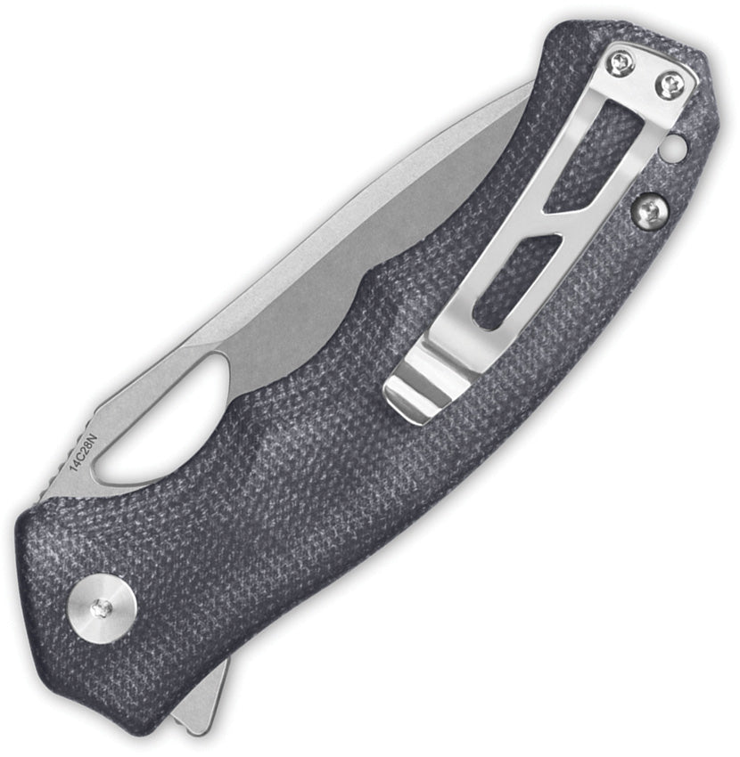 QS153A1 QSP Gorilla Linerlock Black Mic
