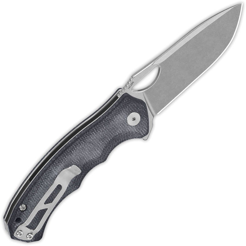QS153A1 QSP Gorilla Linerlock Black Mic