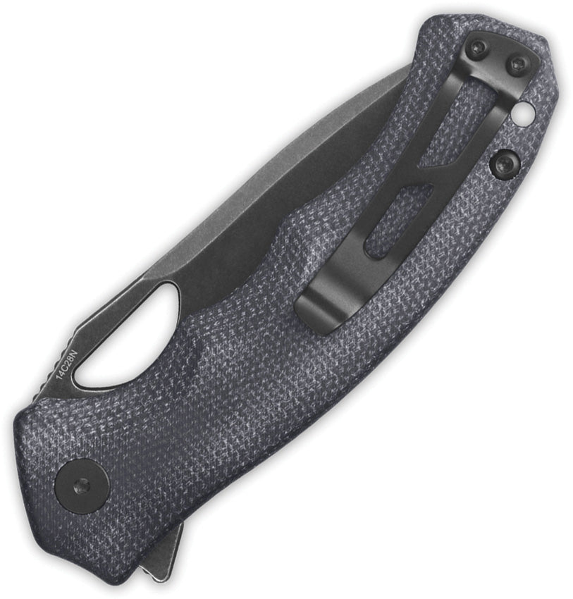 QS153A2 QSP Gorilla Linerlock Black Mic
